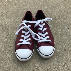 CONVERSE Maroon Leather Size 9